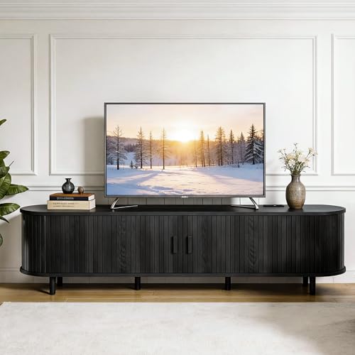 70" Mid Century Modern TV Stand, view 4