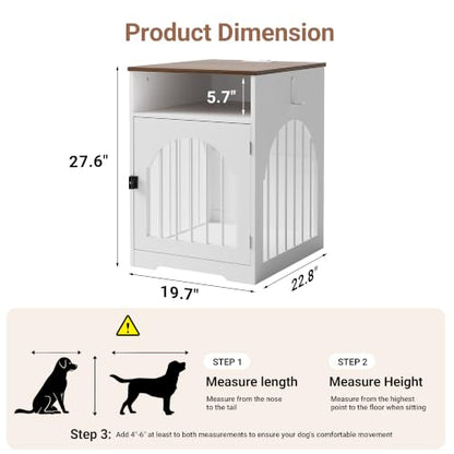 19" Dog Kennel Furniture Indoor, Dog Crate Table for Small Dogs, view 5