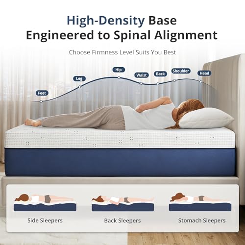 Full Size Mattress 14 Inch Gel Memory Foam Mattress Medium Support, view 6