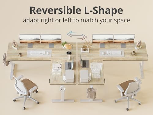 L Shaped Standing Desk Adjustable Height, view 6