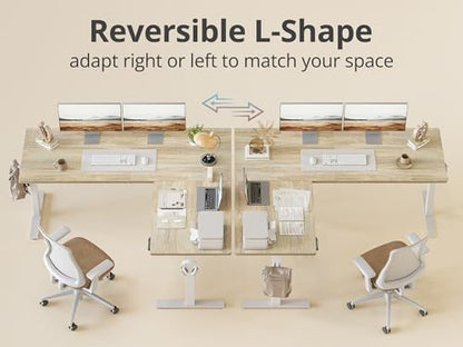 L Shaped Standing Desk Adjustable Height, view 6