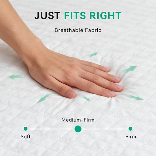 6 Inch Twin Mattress, Twin Size Mattress in a Box with Memory Foam, Medium, view 5