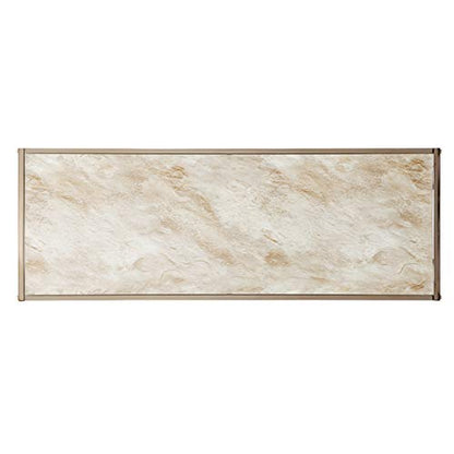 Simondley Faux Marble Console Table - Transitional Design, Champagne Metal and Glass - Ideal for Entryway, Living Room (CK1125003)