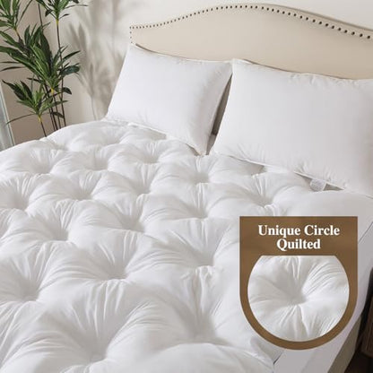 5 Inch Memory Foam Mattress Topper (Queen, 60x80),Deep Pocket, view 4