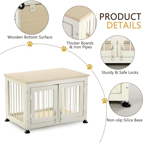 32 Inch Heavy Duty Dog Crate Furniture for Medium and Small Dogs, view 5