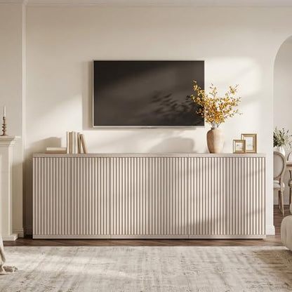Buffet Cabinet with Storage Sideboard Cabinet with Doors & Shelves, view 3