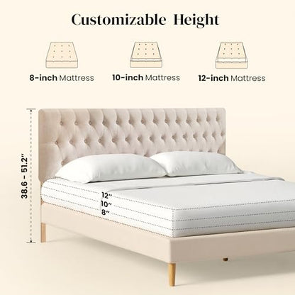 Headboards for King Size Bed in Modern Button Design, view 3