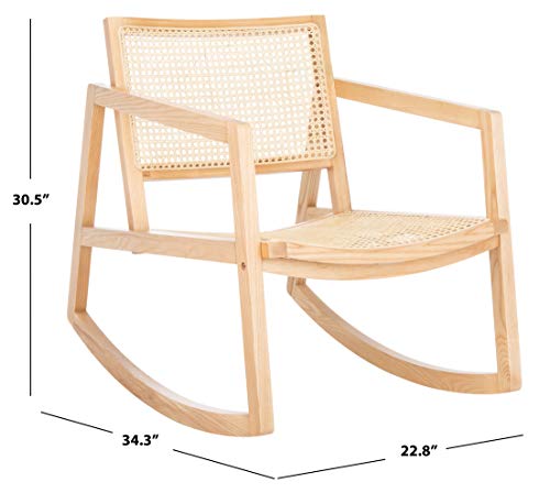 SAFAVIEH Couture Perth Natural Rattan Rocking Chair