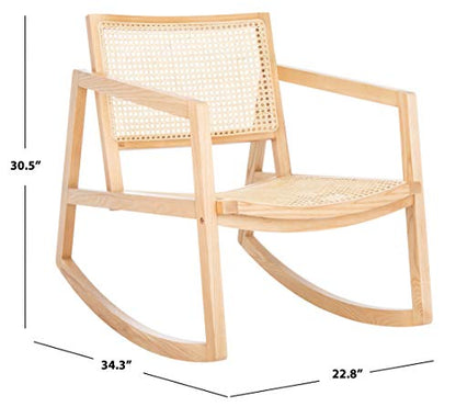 SAFAVIEH Couture Perth Natural Rattan Rocking Chair