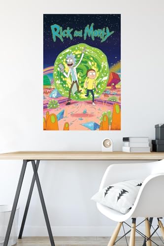 Rick And Morty - Cover Wall Poster, 22.375" x 34", Unframed Version