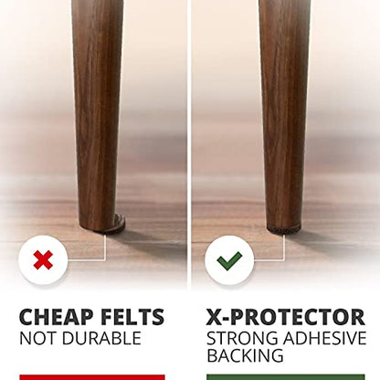 357 pcs Premium Huge Pack Felt Furniture Pads! Quantity of Furniture Sliders with Many Big Sizes – Your Ideal Floor Protectors. Protect Your Hardwood & Laminate Floor!