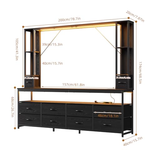 Large Entertainment Center with Storage & Bookshelves, view 3