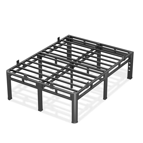 Bed Frame Full 24 Inch Tall,2in1 Double Layer Heavy Duty Metal Platform, view 2