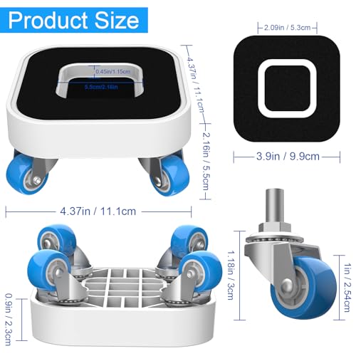 New Upgrade Furniture Sliders, Furniture Movers with Wheels, Furniture Lift Mover Tool Set with 360° Rotatable Wheels, Furniture Dolly for Moving Heavy Duty Sofa, Bed, Load Capacity Up to 750lb