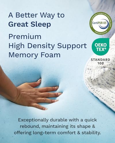 3 Inch Memory Foam Mattress Topper Full XL, view 5