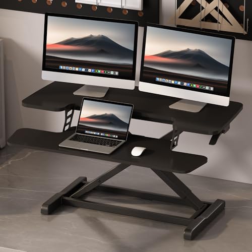 FLEXISPOT Standing Desk Converter 36" Desk Riser, view 3