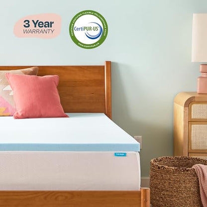 Memory Foam Mattress Topper, Twin XL Size, 2 Inch Gel Infused Memory Foam, view 7