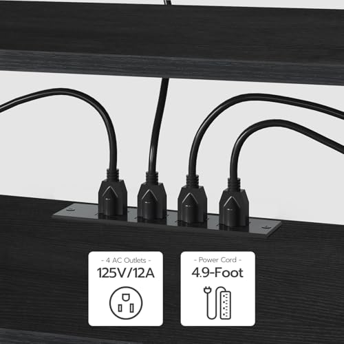 TV Stand with Power Outlets to 75 Inches, view 7