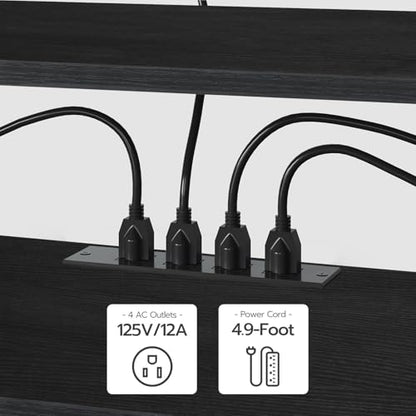 TV Stand with Power Outlets to 75 Inches, view 7
