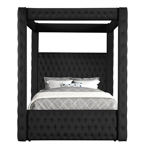 Velvet Four Poster Bed Frame, view 5