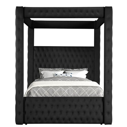 Velvet Four Poster Bed Frame, view 5