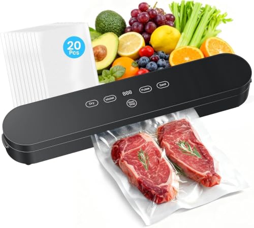 Vacuum Sealer for Food, 4-in-1 Food Sealer Machine Digital Timer, view 2