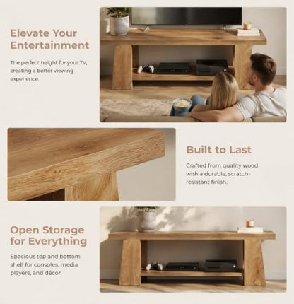 Tribesigns 59" Farmhouse TV Stand for 55/60/65/70/75 Inch TVs, view 7