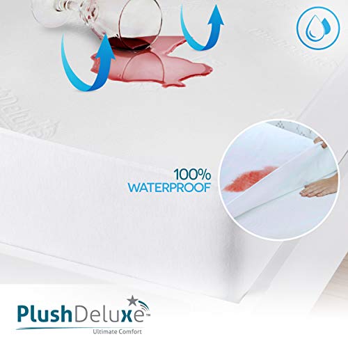 Bamboo Waterproof Mattress Protector, King Size, Ultra Soft, view 4