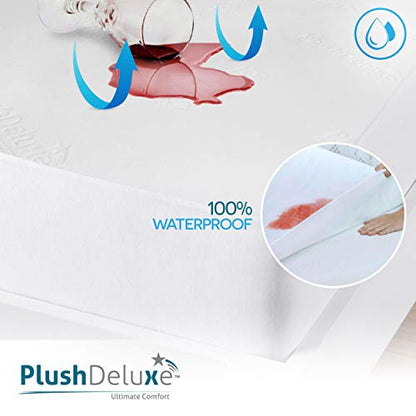 Bamboo Waterproof Mattress Protector, King Size, Ultra Soft, view 4