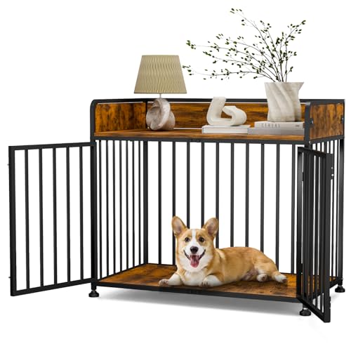 Furniture Style Dog Crate, Large Dog Kennel Indoor, view 8