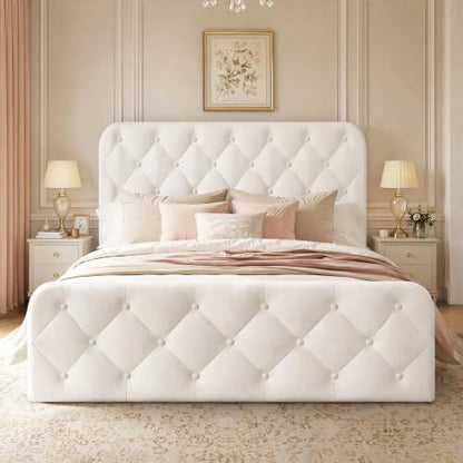 Queen Size Upholstered Bed Frame, view 5