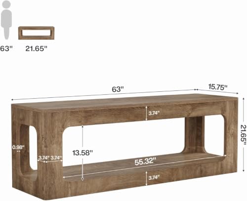 Tribesigns 63-Inch TV Stand, view 3