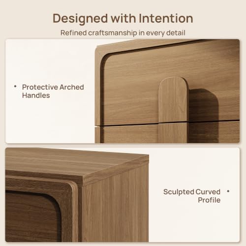 6 Drawer Dresser for Bedroom, 53.5" Wide Modern Chest of Drawers, view 5