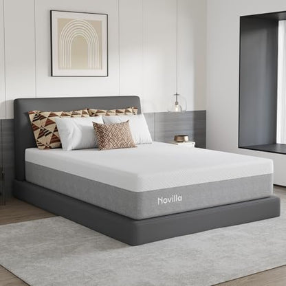 Bliss Mattress Queen Size, 14 Inch Gel Queen Memory Foam Mattress, view 3