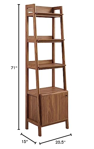 21" Bookshelf Display Case in Walnut, view 4