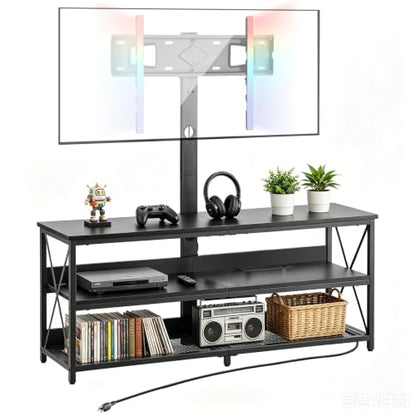 TV Stand with Mount, 47.2 Inch, TV Stand Console with Power Outlet, view 2
