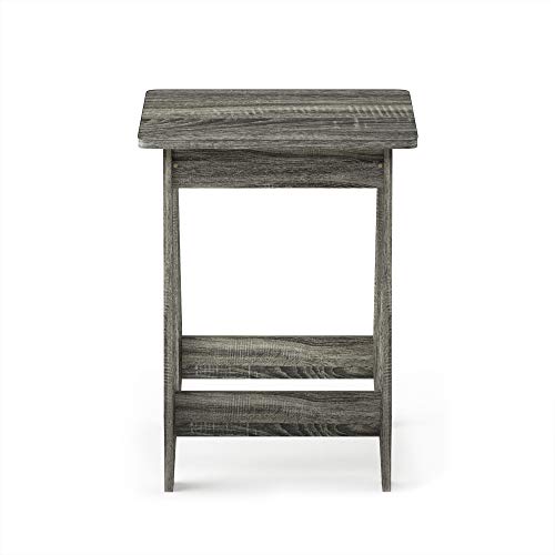 Beginning End Table, French Oak Grey