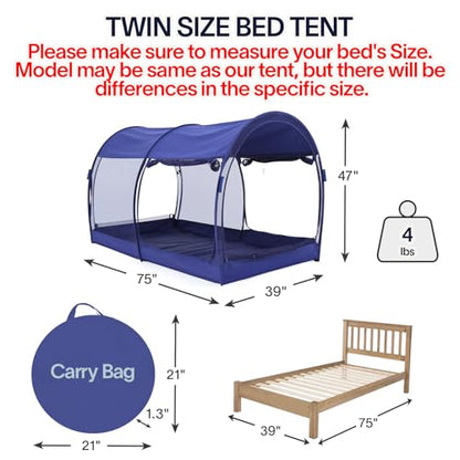 ® Bed Tent Dream Tent Bed Canopy Shelter Cabin Sleeping Tent Indoor Bed Curtain, view 3