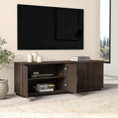 Henn&Hart 68" TV Stand for TVs up to 75", Rich Brown, view 5