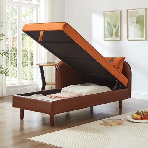 65'' Chaise Lounge with Storage Space, Oversized Indoor Recliner, view 3