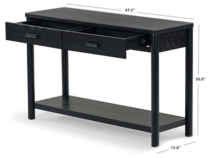 SAFAVIEH Couture Collection Jaylessa Black 2-Drawer Console Table