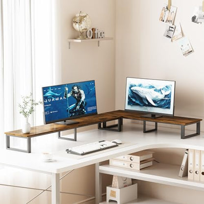 59" Large TV Riser Stand for 32-75 Inch TV, TV Shelf with Steel Legs, view 3