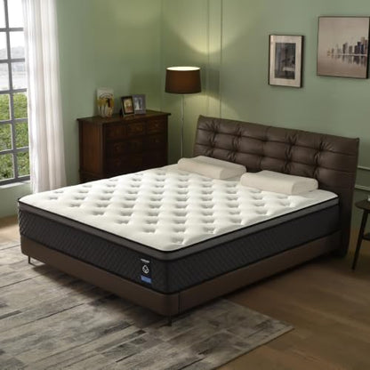Queen Mattress, 12 Inch Hybrid Queen Mattress in a Box, view 3
