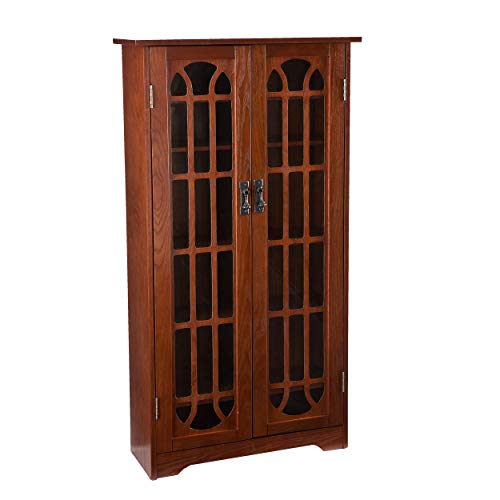 Window Pane Media Cabinet - Oak, view 2