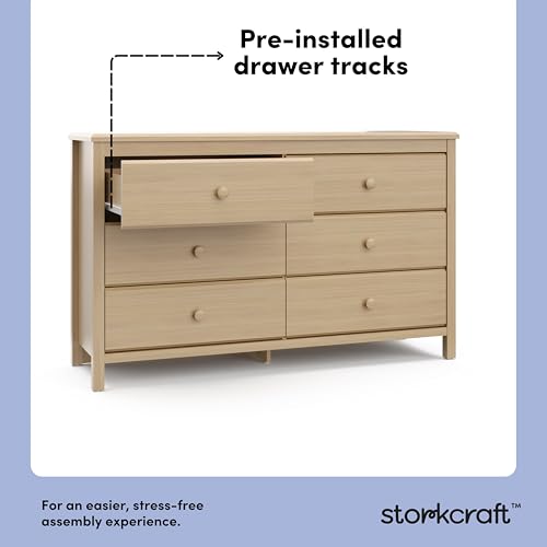 Alpine 6-Drawer Dresser, Driftwood, view 6