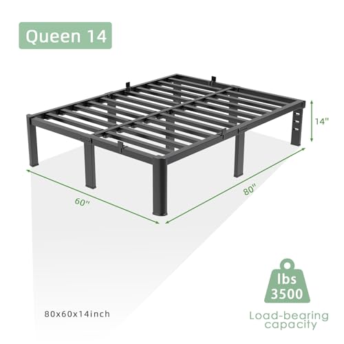 Queen Bed Frame Heavy Duty Steel Platform, view 3