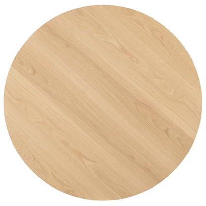 Gallant 47Inch Round Dining Table Solid Wood Oak Finish Modern Kitchen Room Entertaining Home Furniture Quality Stylish Elegant Durable Refined Versatile Contemporary