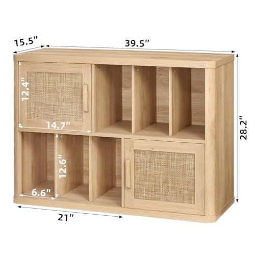 Large Record Player Stand with Vinyl Storage Up to 450 Albums, view 3