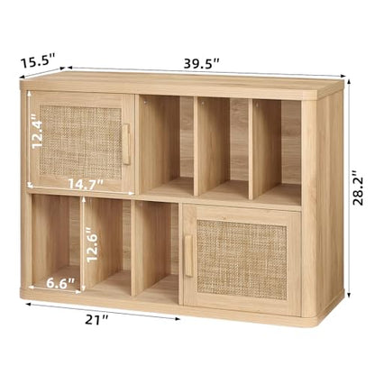 Large Record Player Stand with Vinyl Storage Up to 450 Albums, view 3