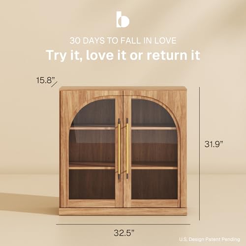 Modular Sideboard with Arched Glass Door, view 3